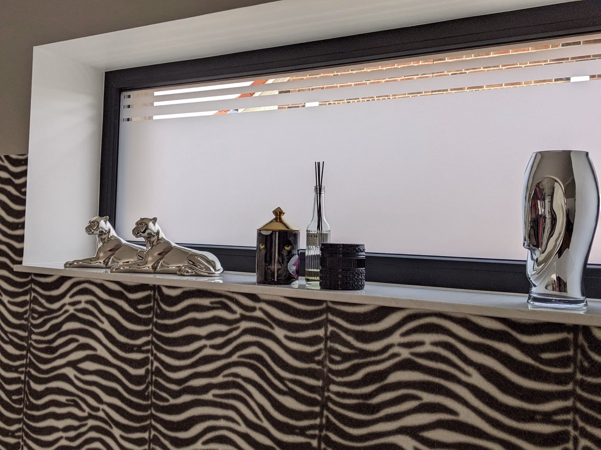 Fensterdekor Streifen Motiv
