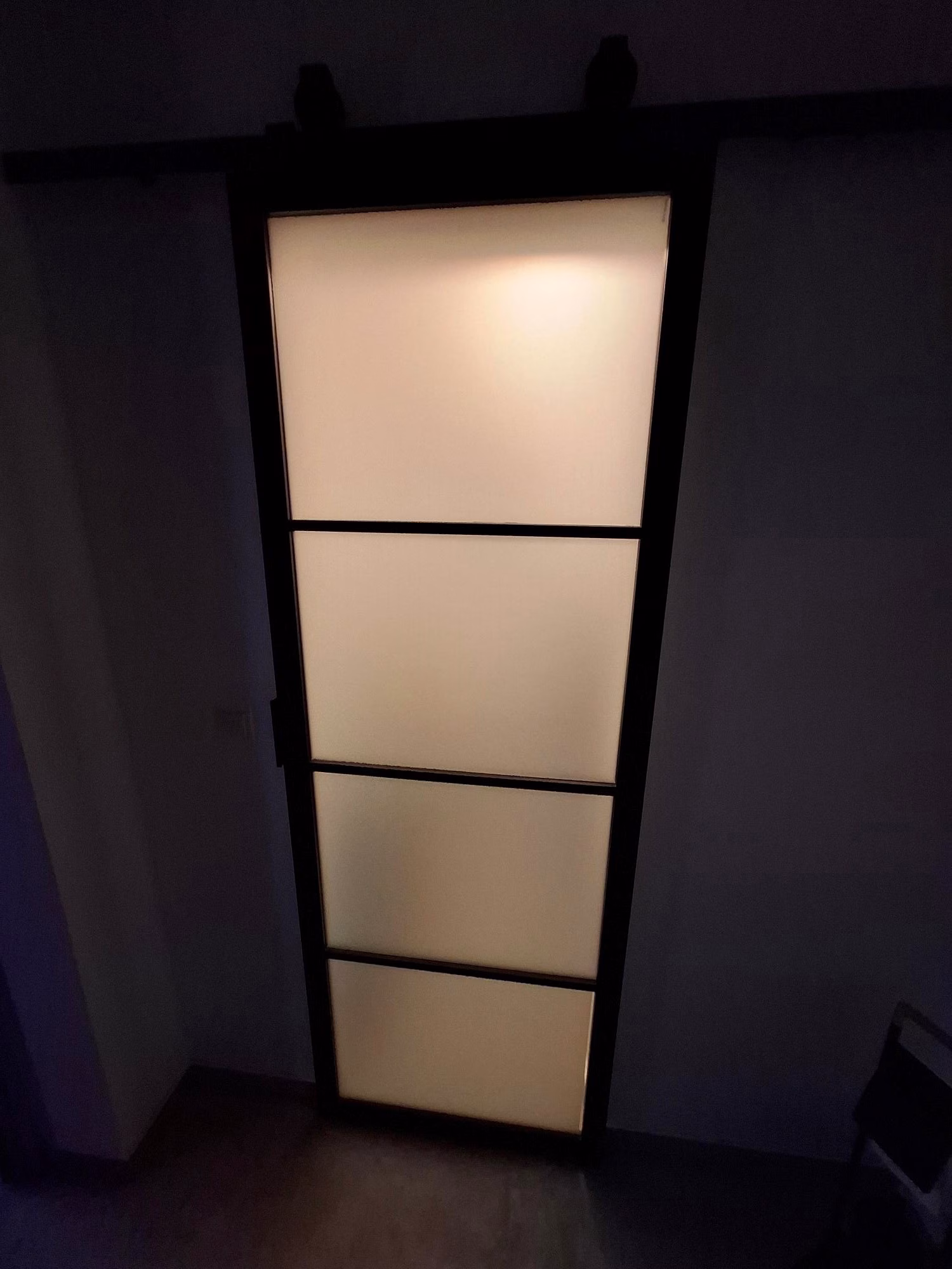 Sichtschutzfolie, transparent matt, gebürstet