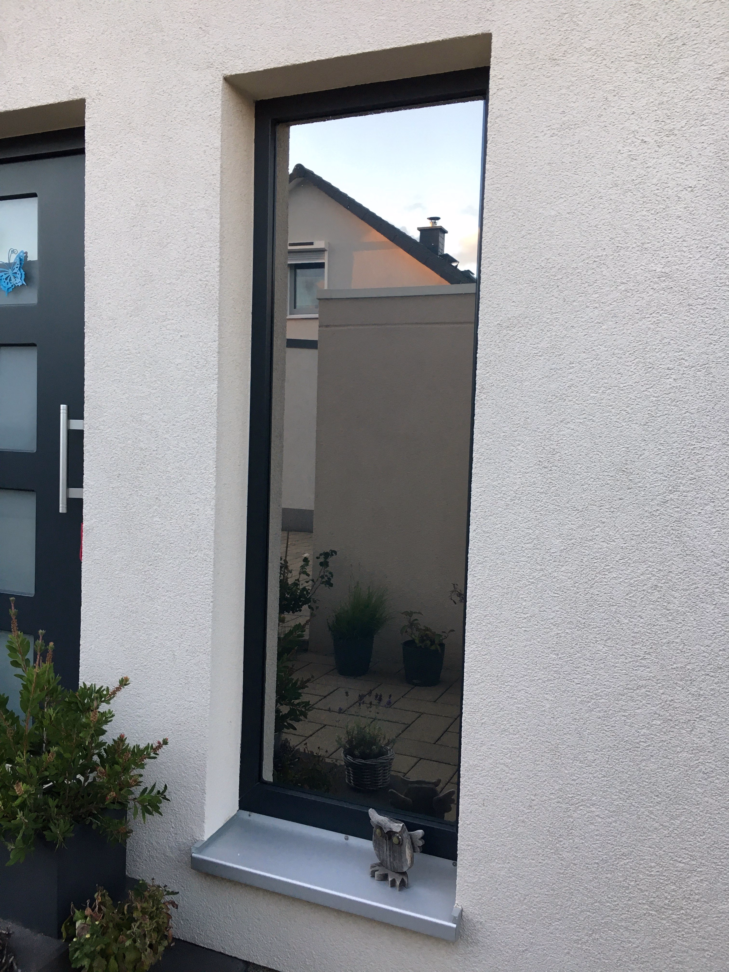 Sonnenschutzfolie, silber mittel verspiegelt