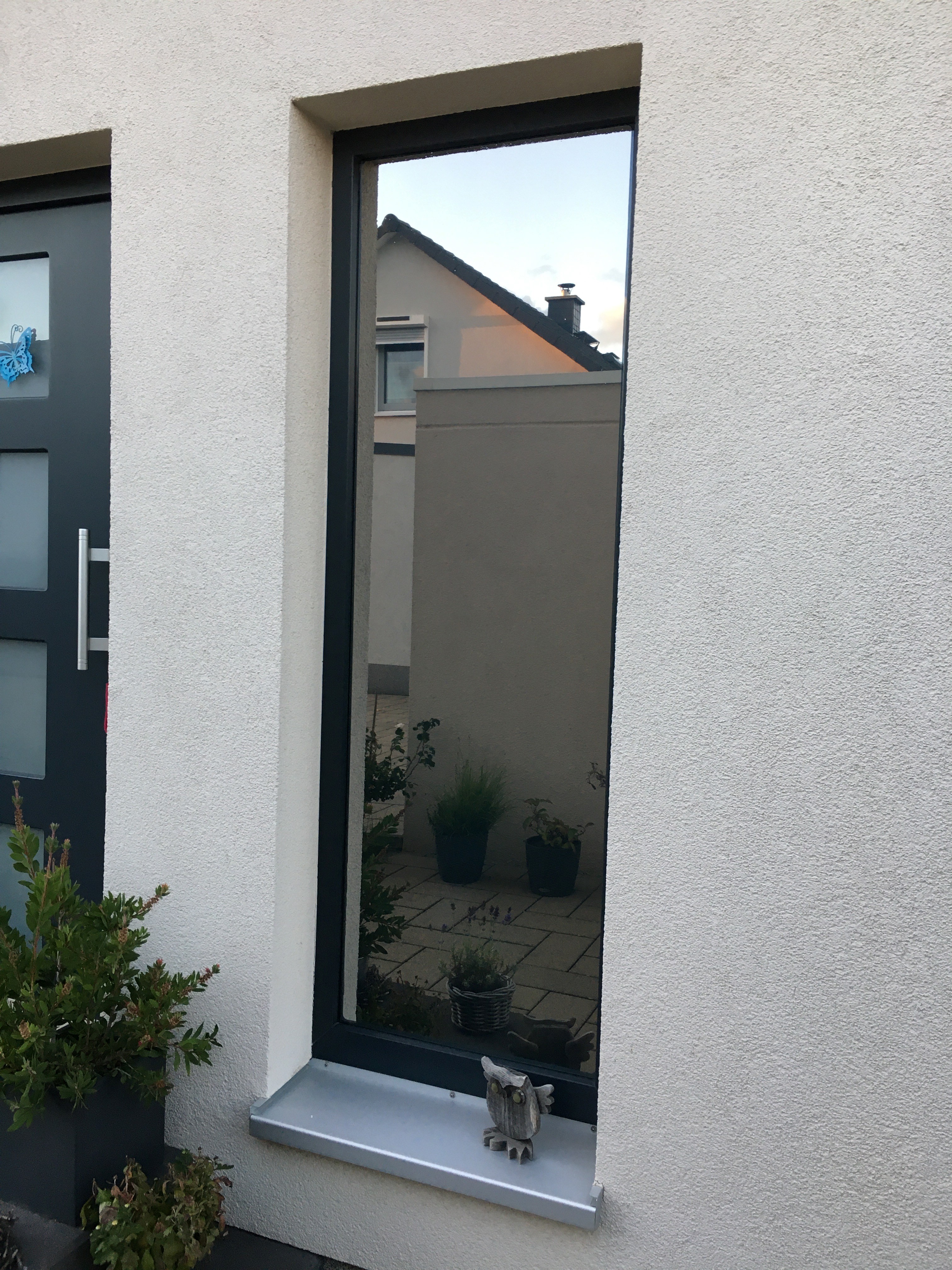 Sonnenschutzfolie, silber mittel verspiegelt