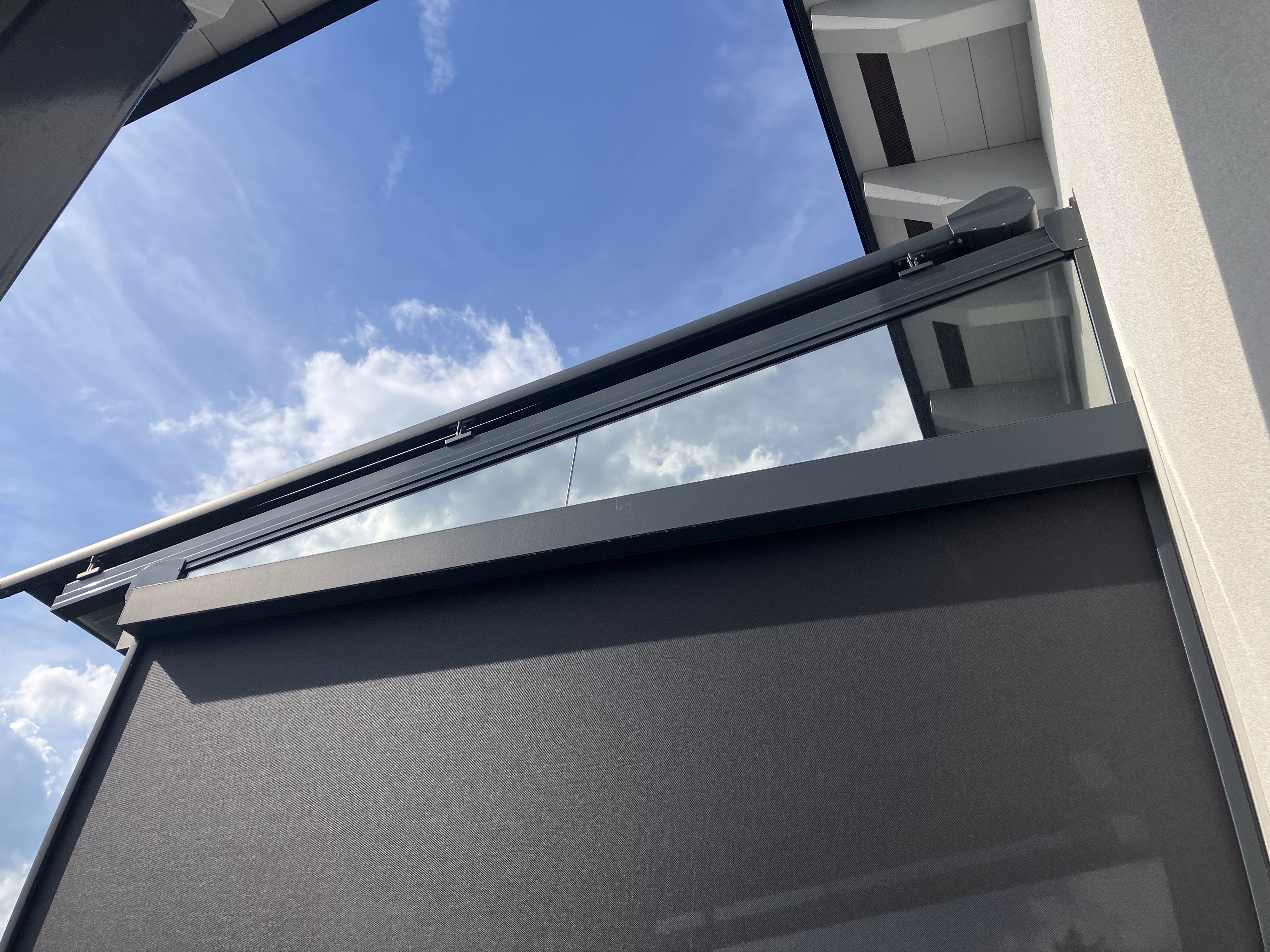 Sonnenschutzfolie, grau verspiegelt