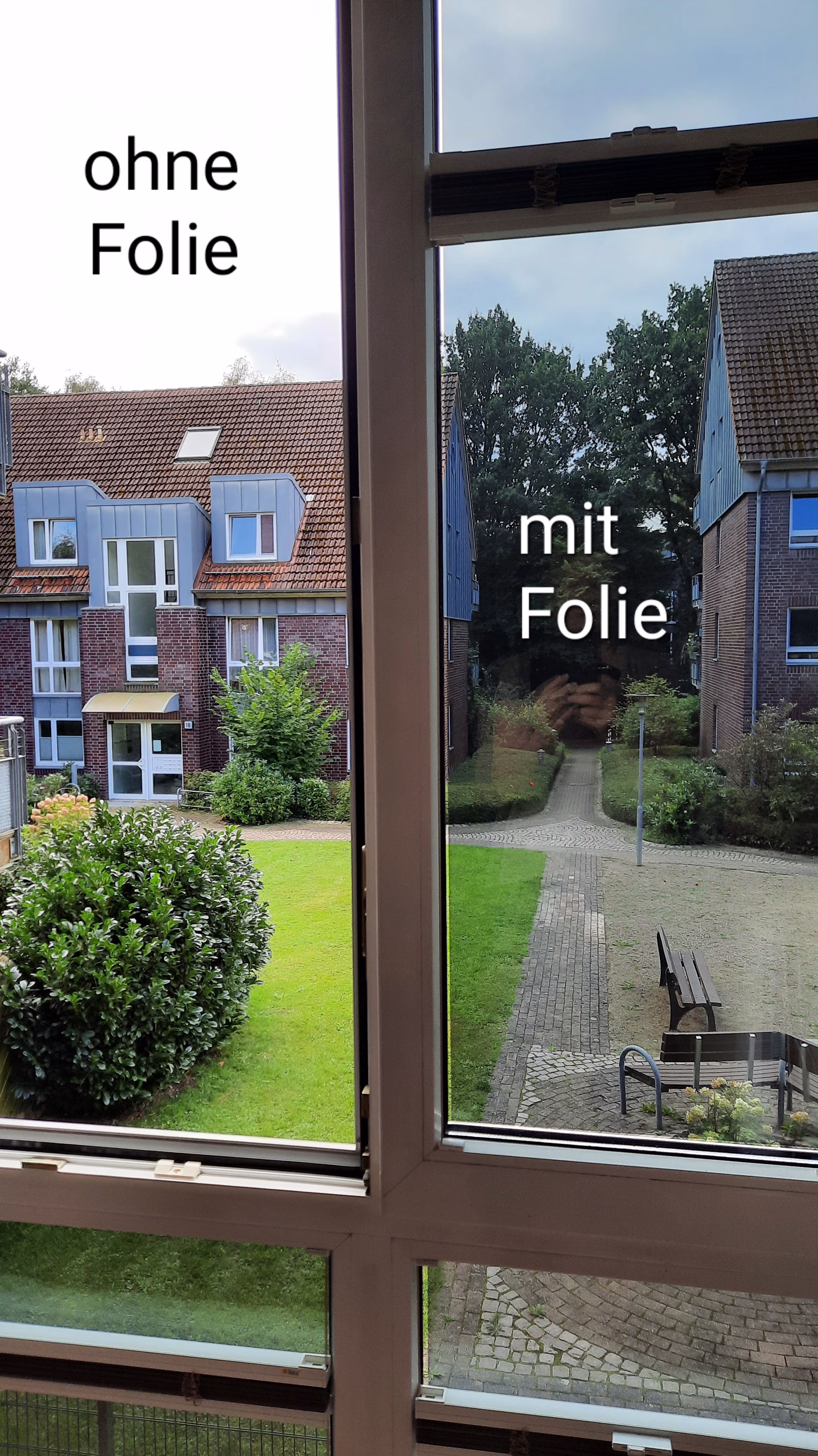 Sonnenschutzfolie, grau verspiegelt