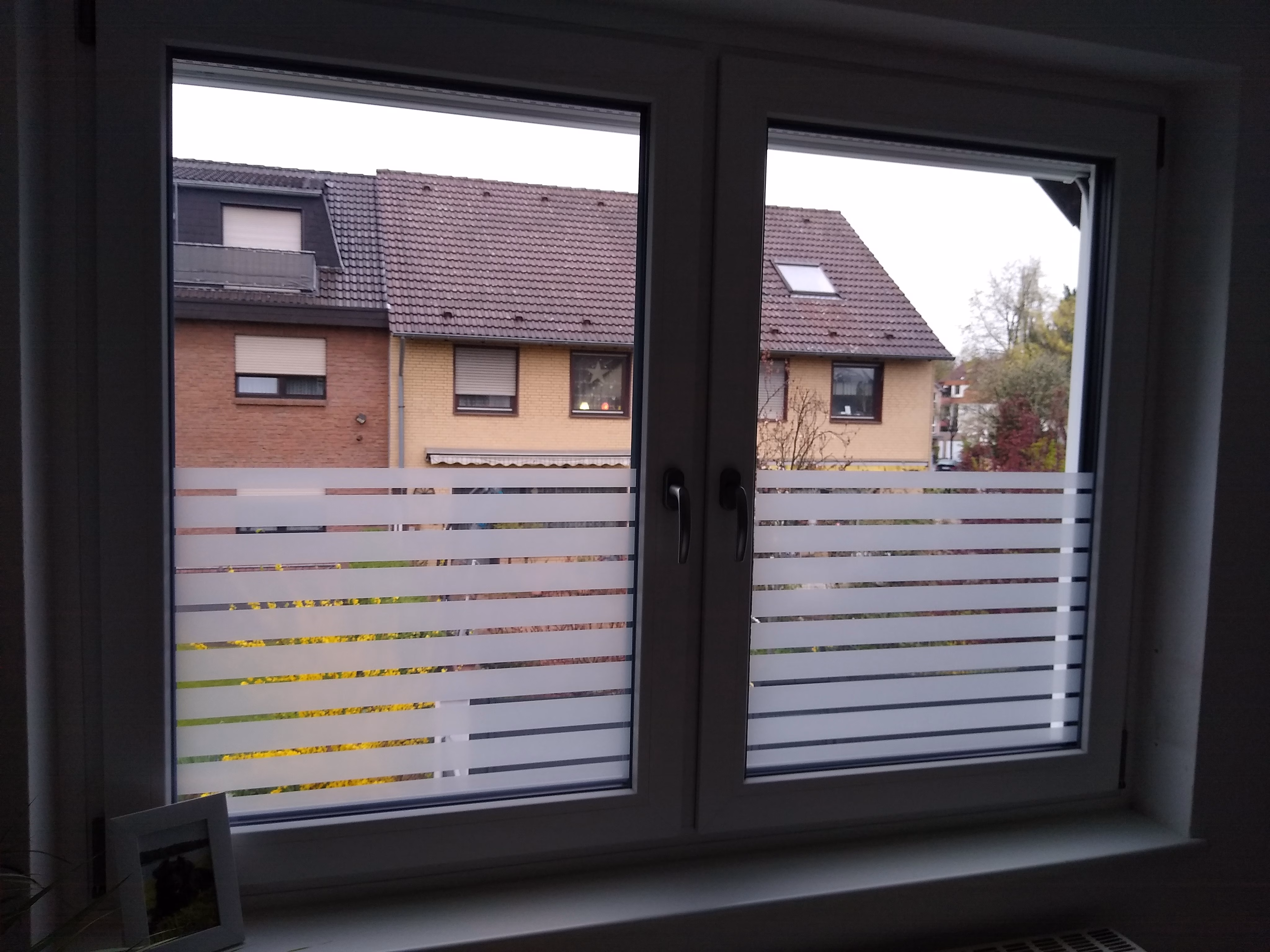 Dekofolie mit 45mm breiten Streifen