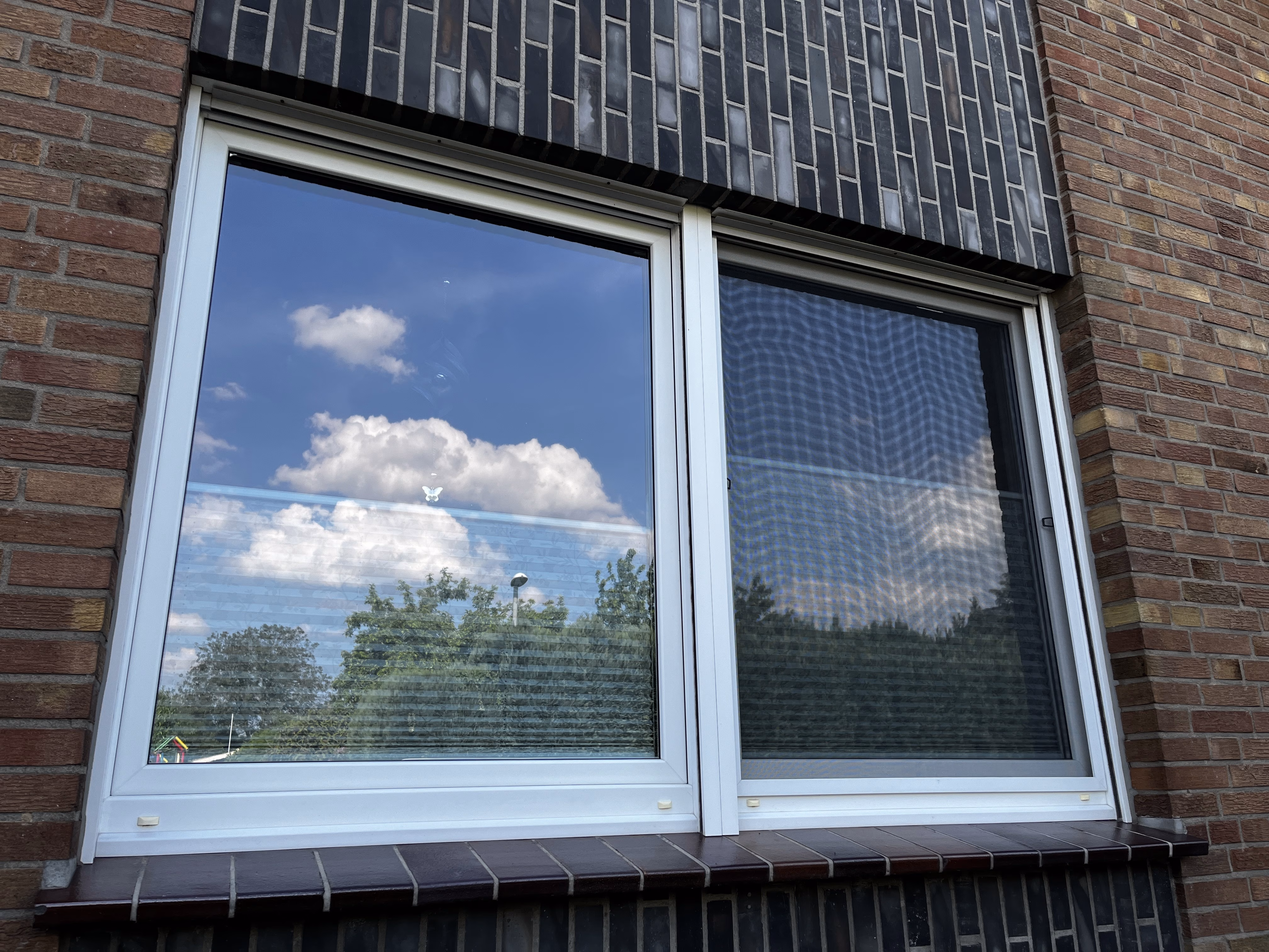 Sonnenschutzfolie, silber leicht verspiegelt