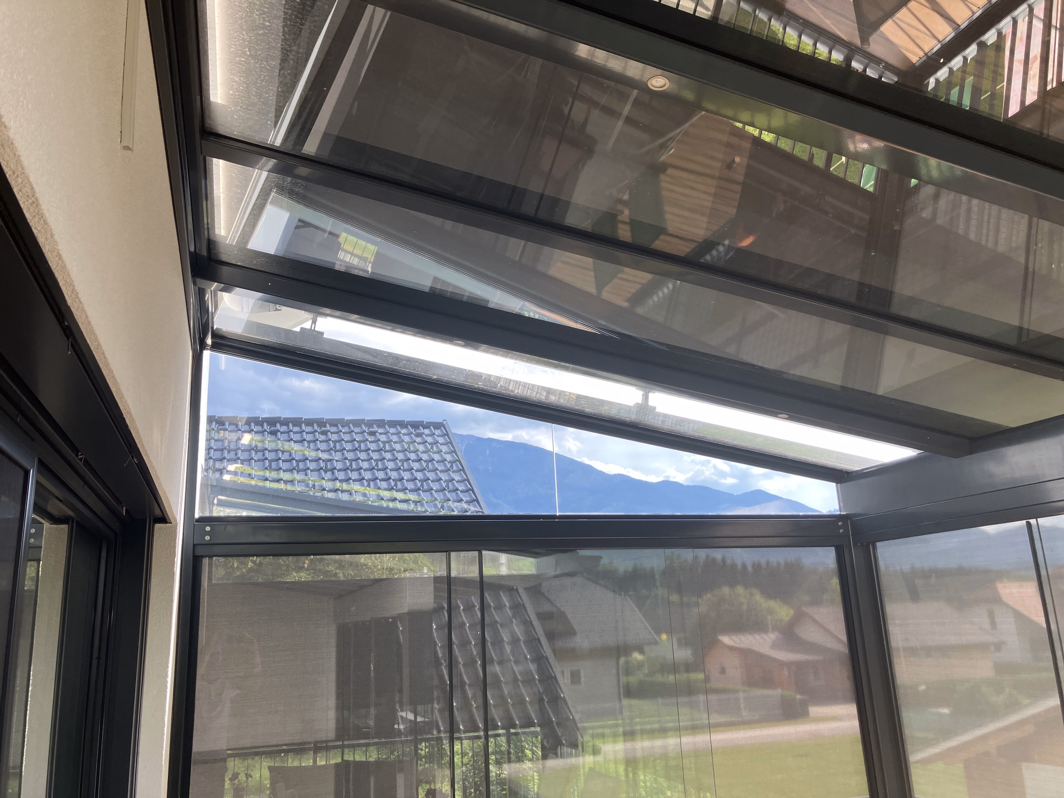Sonnenschutzfolie, grau verspiegelt