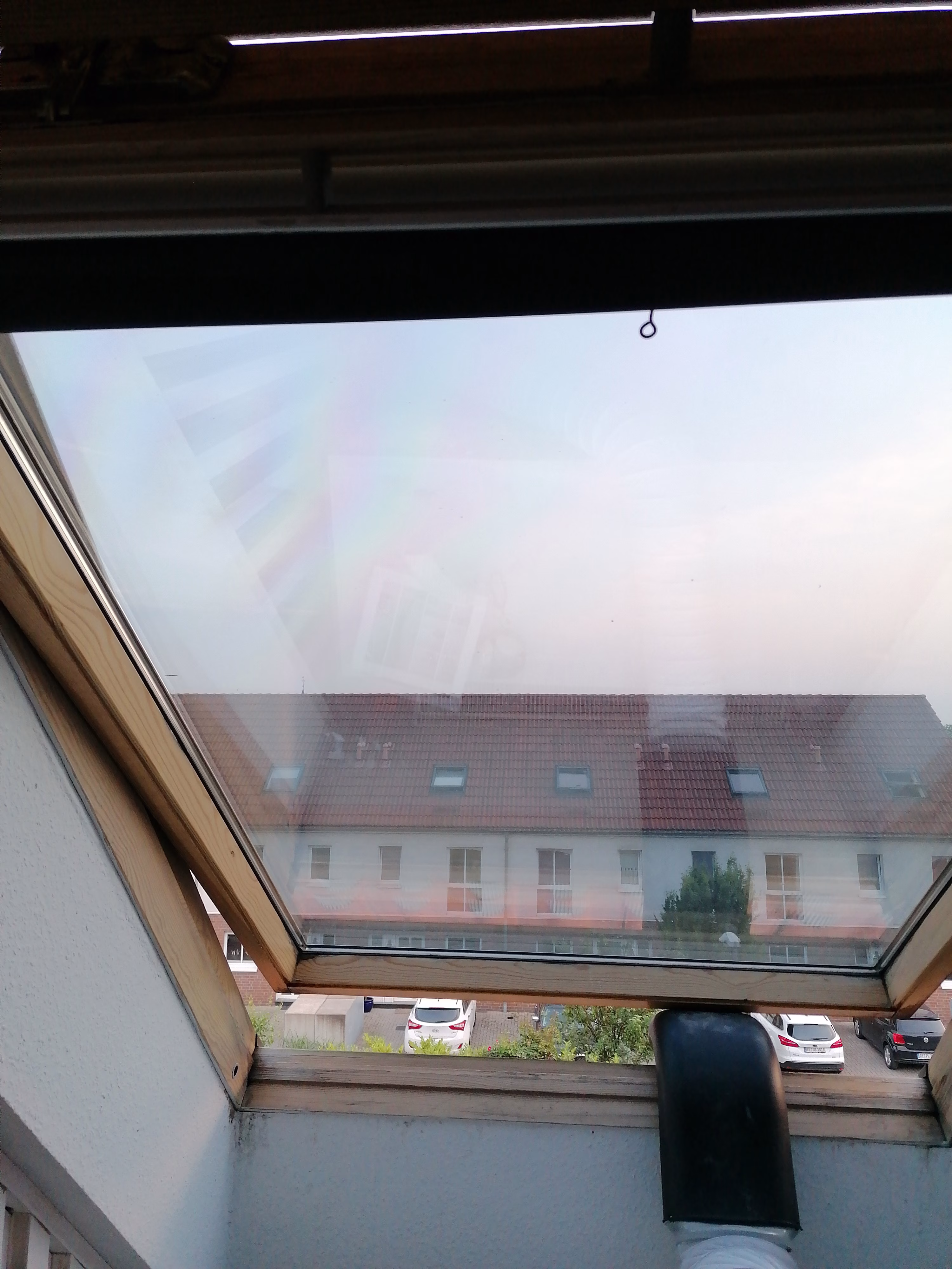 Sonnenschutzfolie silber dunkel Dachfenster