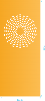 Glasdekor für Türen, Helios