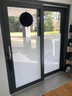 MaZe Gewebe Fensterfolie weiß