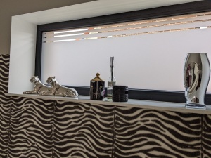 Fensterdekor Streifen Motiv