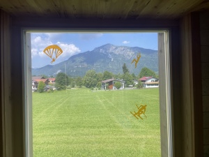 Durchsichtige Farbfolie oragne