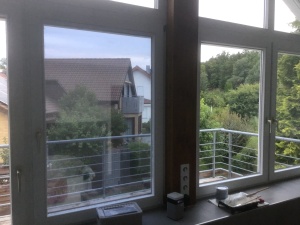 Hitzeschutzfolie, selbsthaftend, silber mittel verspiegelt