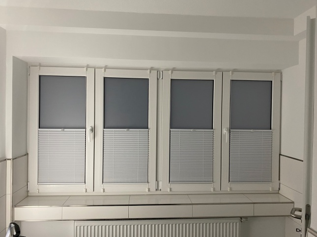 Milchglasfolie bietet auch abends Sichtschutz