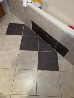 Fliesenfolie Farbton Beton dunkelgrau