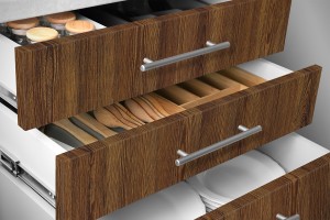 Akazie, Klebefolie in Holzoptik