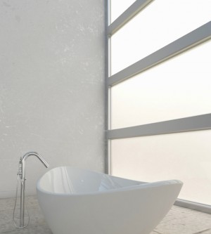 Milchglasfolie im Badezimmer als Sichtschutzfolie