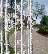 Dekorfolie, weißer Bambus