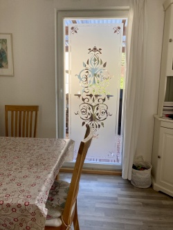 Glasdekor für Türen im Jugendstil