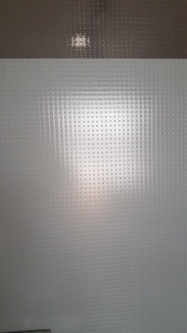 Matte Milchglasfolie als Sichtschutz