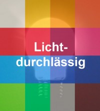 Lichtdurchlässige Farbfolie selbstklebend