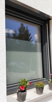 Milchglasfolie - Sichtschutzfolie, weiß matt