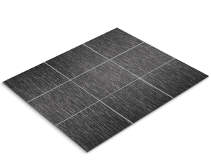 Fliesenfolie, silber gebürstetes Holz