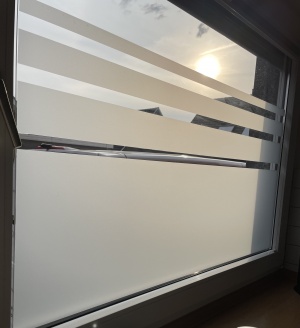 Fensterfolie auslaufende Streifen