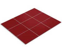 Fliesenfolie, Rot lackiert