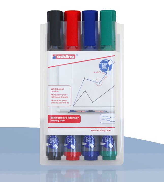 Edding 360 Whiteboard Marker, bunt nachfüllbar
