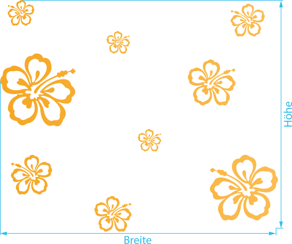 Fenstertattoo Blumen