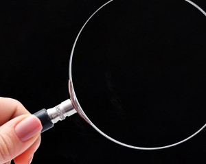 Fliesenfolie, Schwarz lackiert
