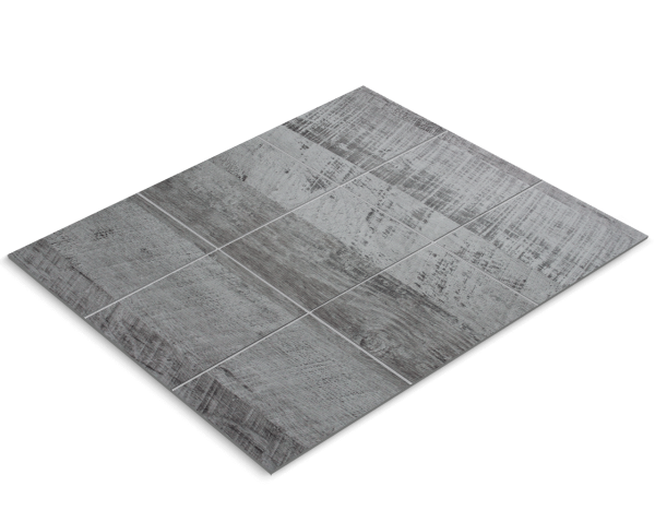 Fliesenfolie, hellgraues Holz